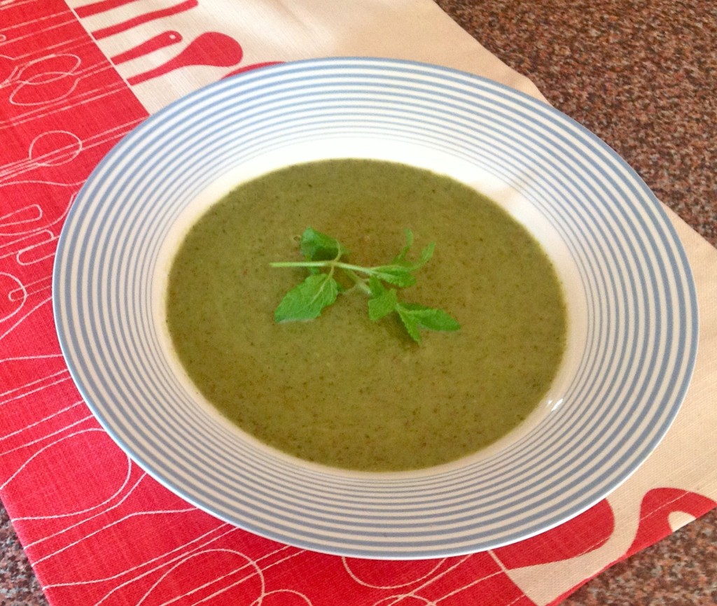 Biltong's the perfect addition to a summery soup