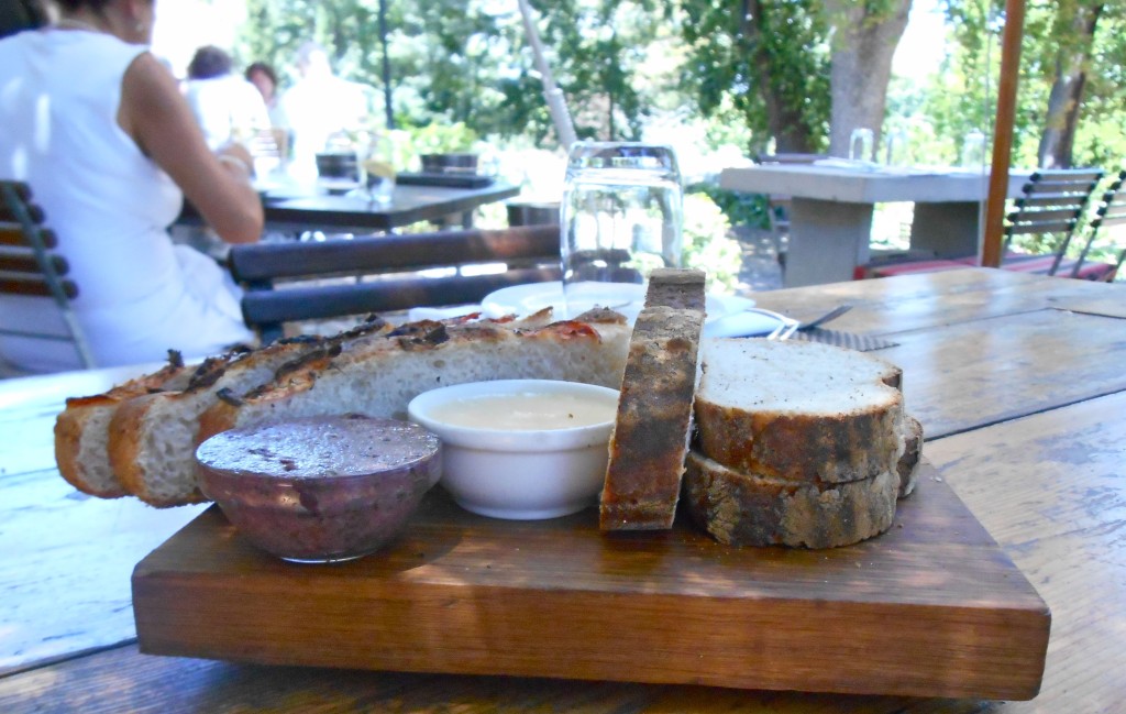 Beautiful bread and tasty tapenade