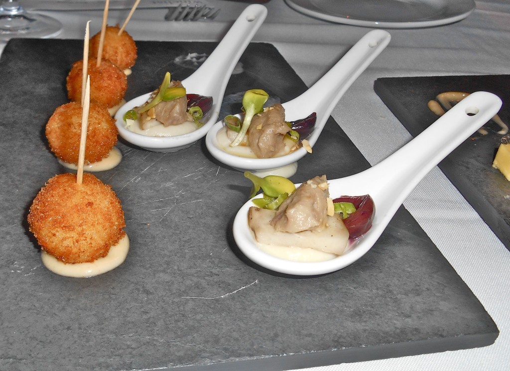 A fabulous taster of croquettes and duck