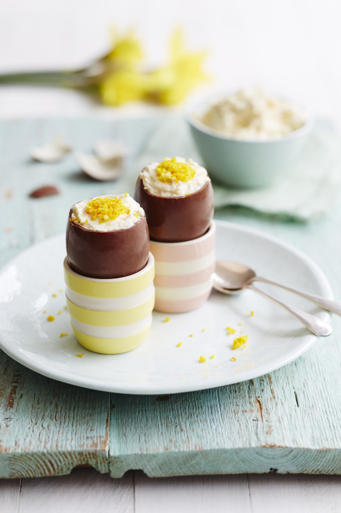 Chocolately eggs to stimulate the taste buds