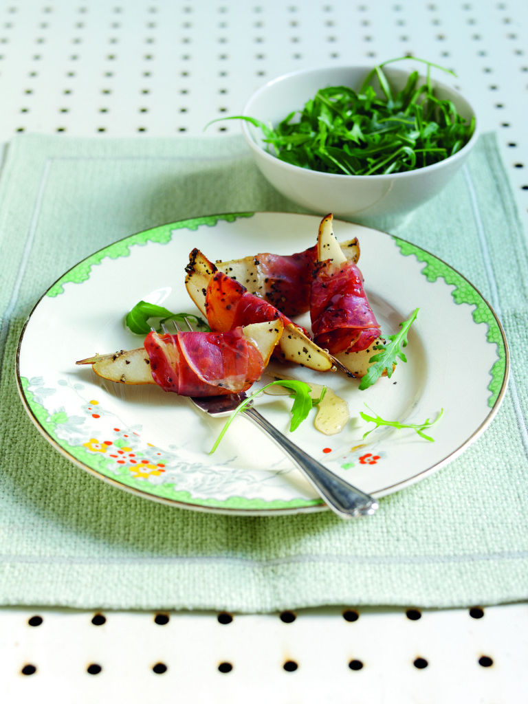 Prosciotto pears