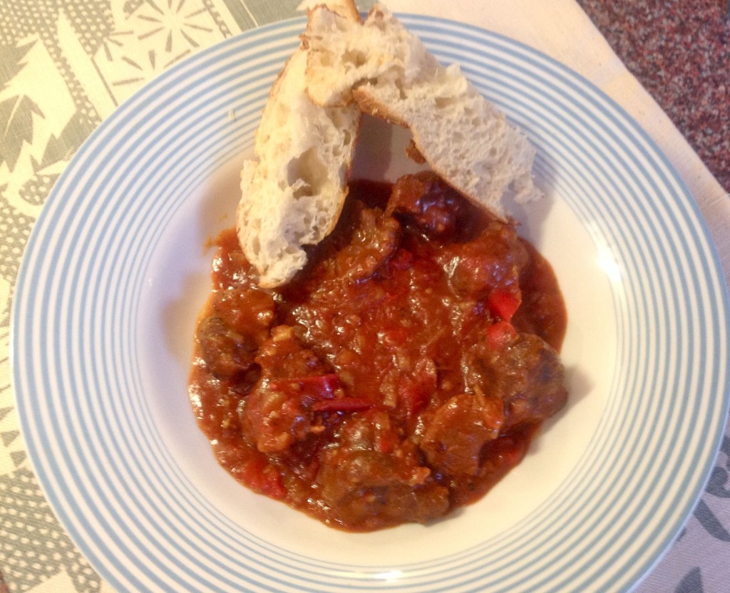 The beautifully soft and warm ciabatta is perfect for dunking