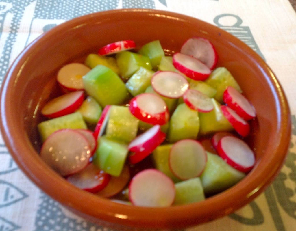 The crunchy salad with the zesty dressing