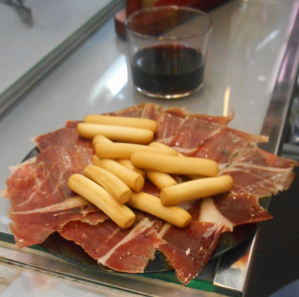 Tuck into a plate of deliciousness and some Rioja
