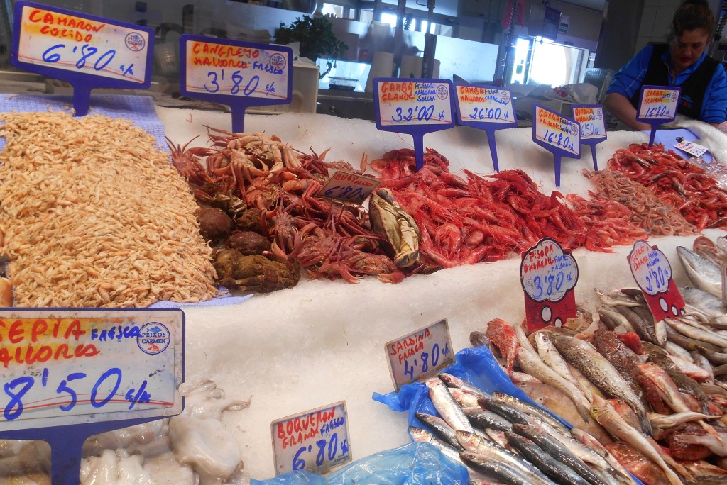 The fish stalls are truly spectacular