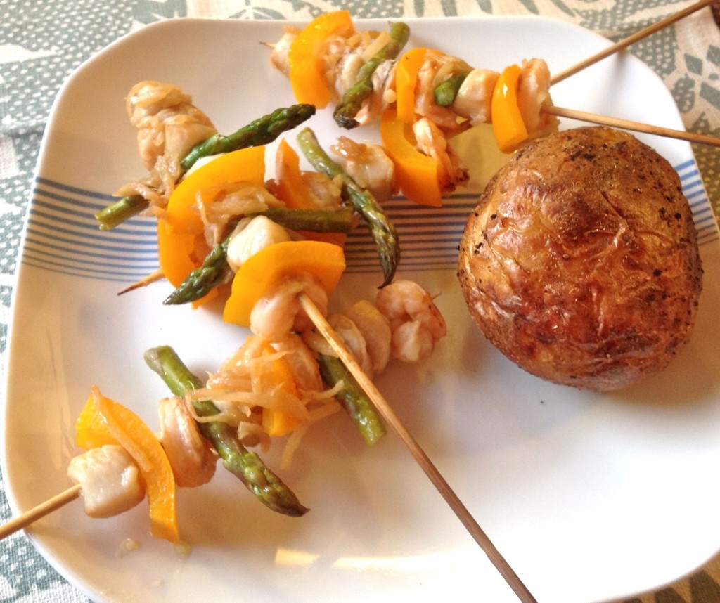 fish kebabs