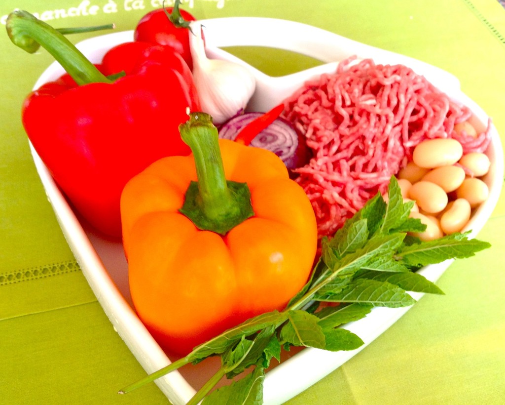 My colourful bowl of ingredients