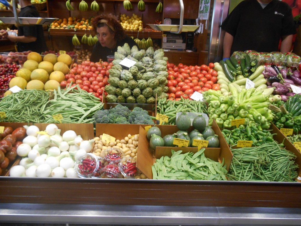 Glorious fruit and vegetables as far as the eye can see