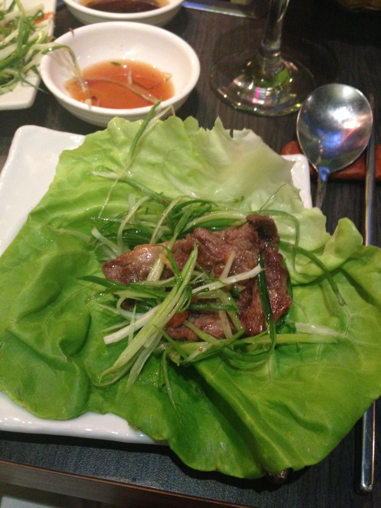meat in lettuce