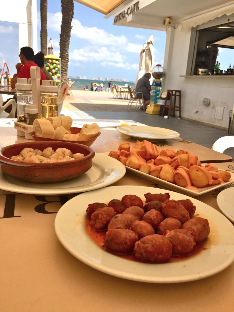 tapas at the beach