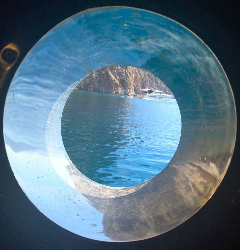 through the porthole
