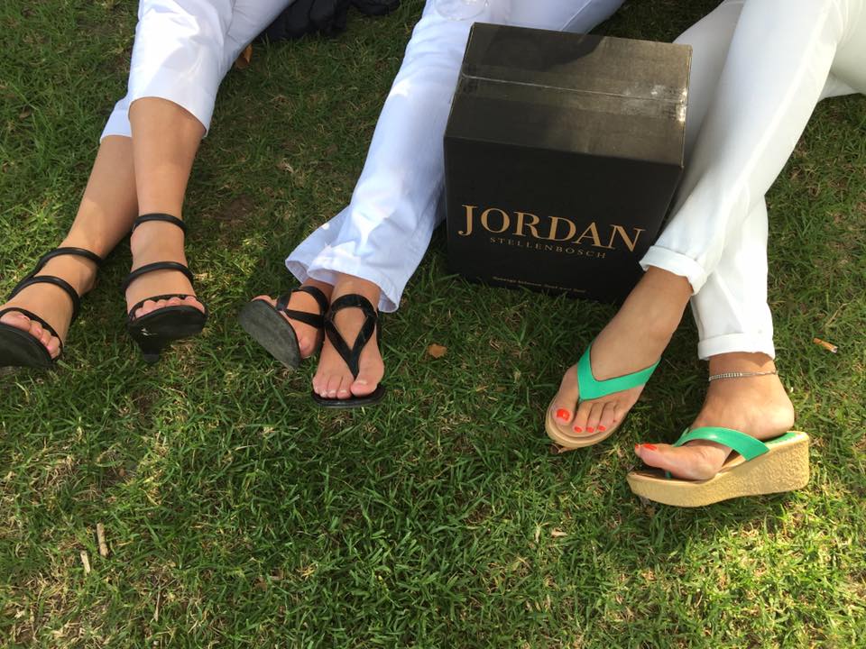 Happiness is summer feet and a case of Jordan Chardonnay