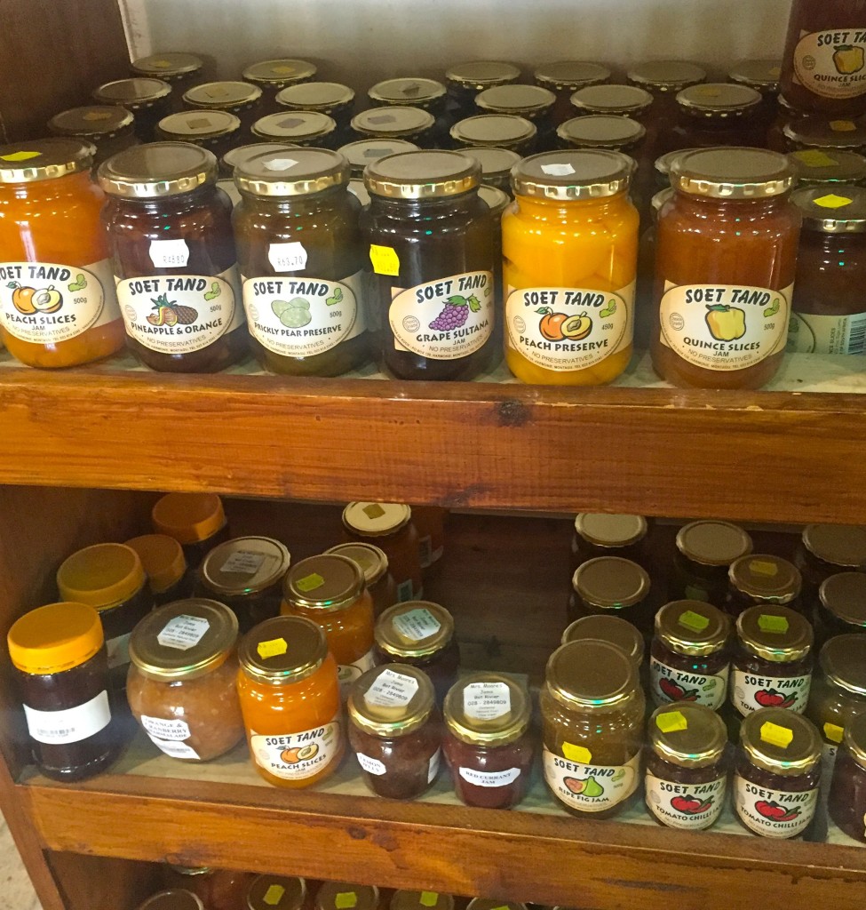 Try out the delicious local fruity preserves