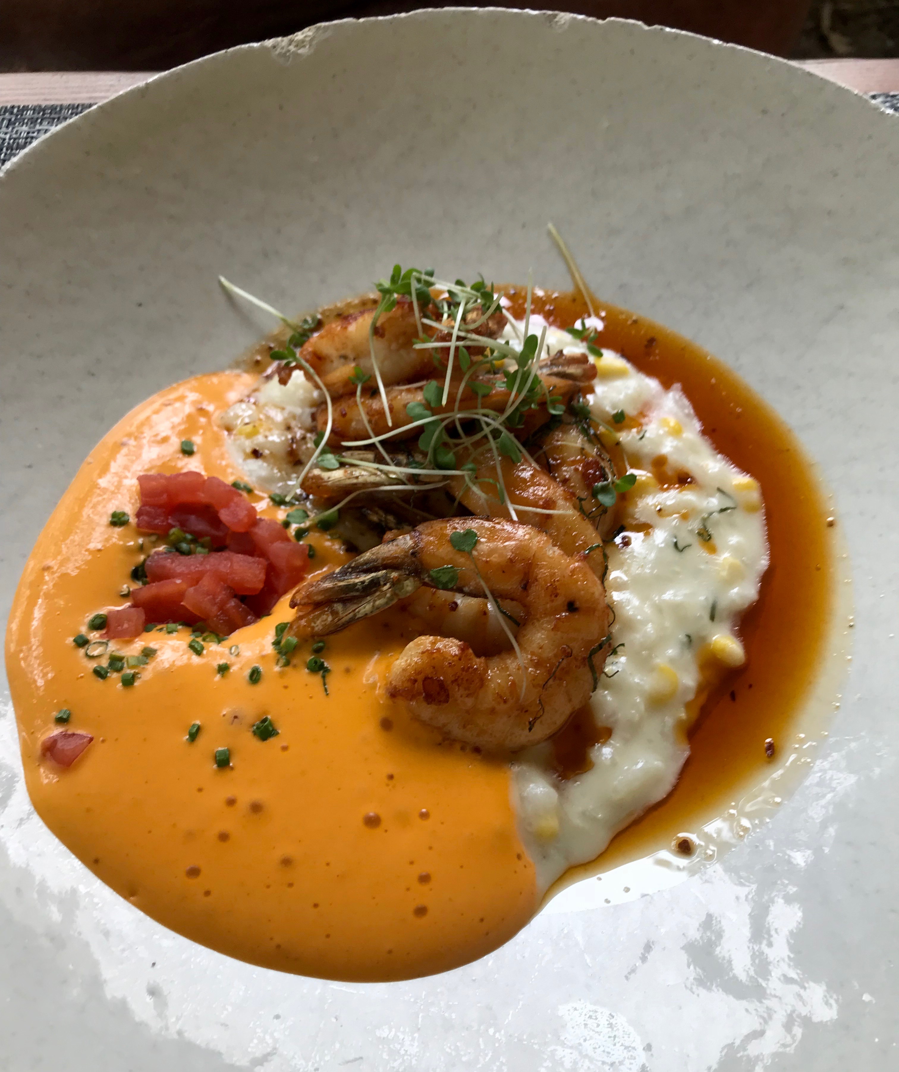 Terroir: prawn risotto