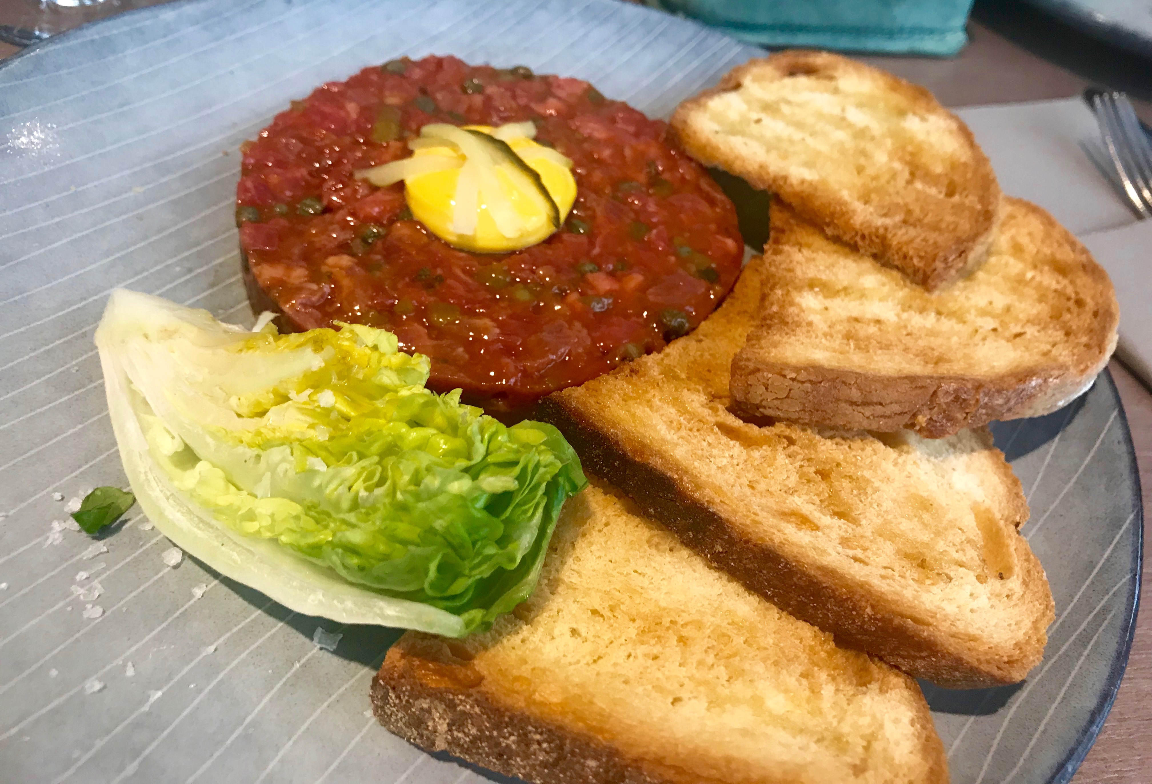 Sky Garden: steak tartare