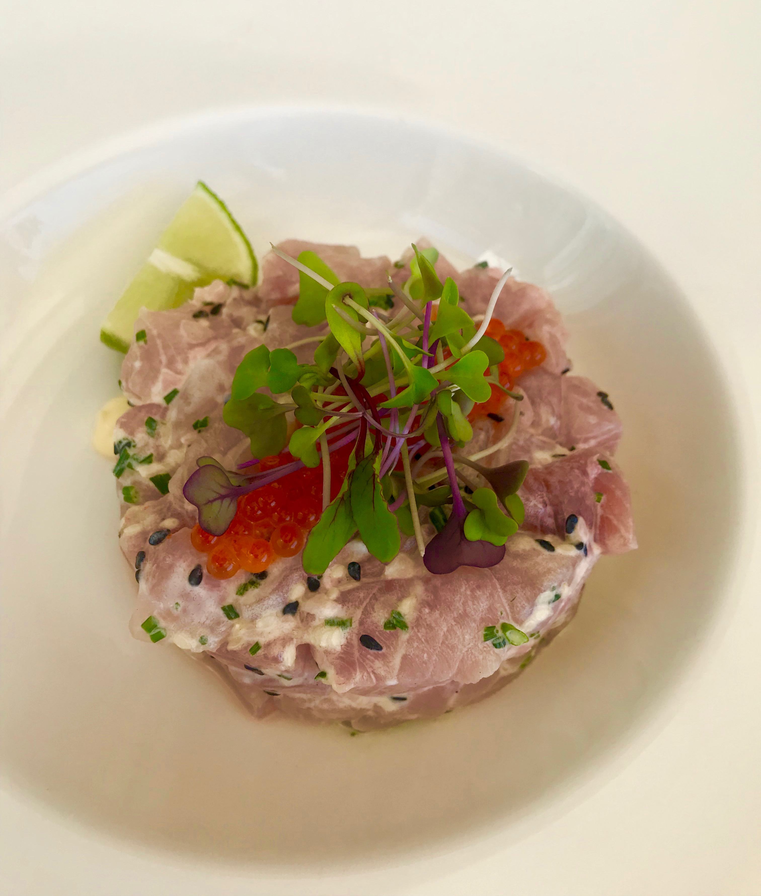 Leeto: yellowtail tartare