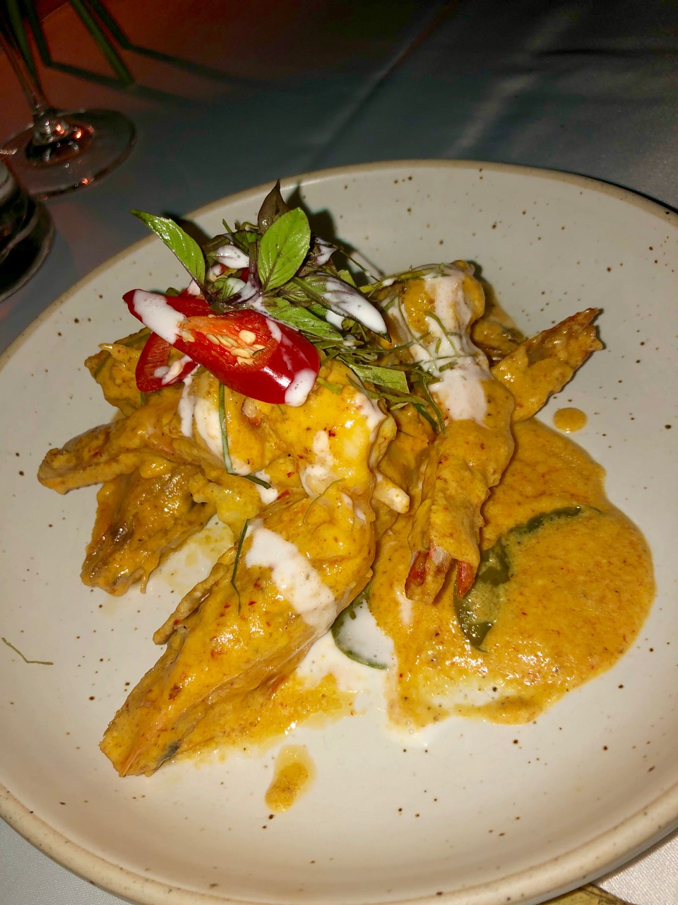 The Sarojin: king prawn curry