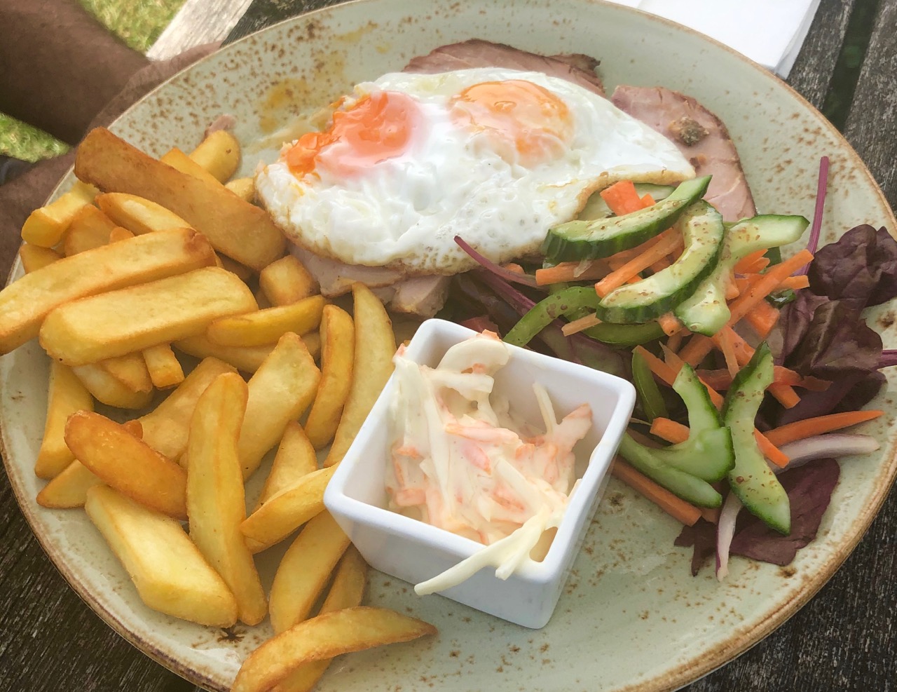New Forest: ham, eggs and chips