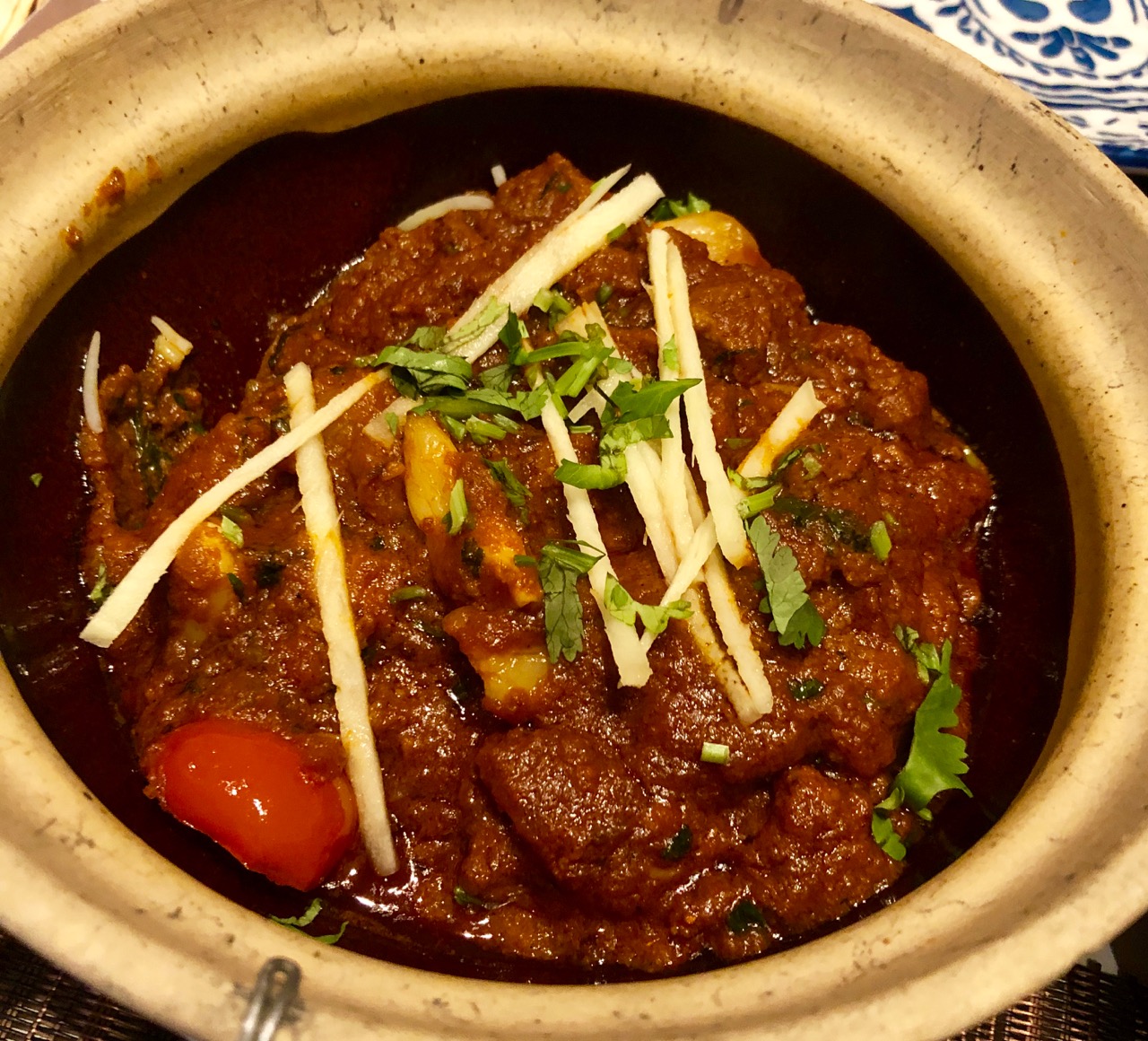 Hankies: lamb curry
