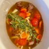lamb with stock added